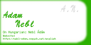 adam nebl business card