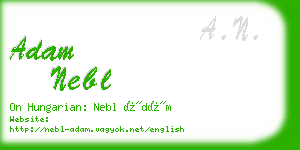 adam nebl business card